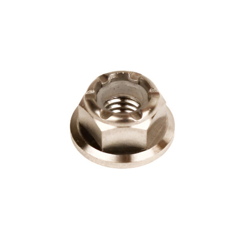 6mm Titanium Flanged Nylock Nut
