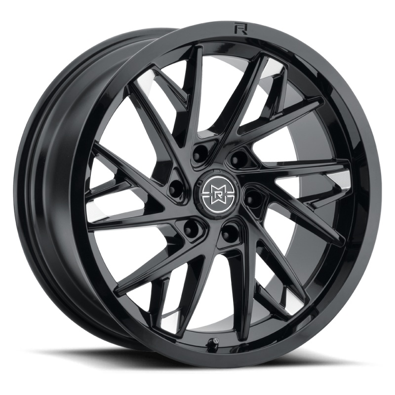 Method Raised MR801 20×12 / 8×180 BP / -40mm Offset / 124.1mm Bore – Gloss Black Milled Wheel