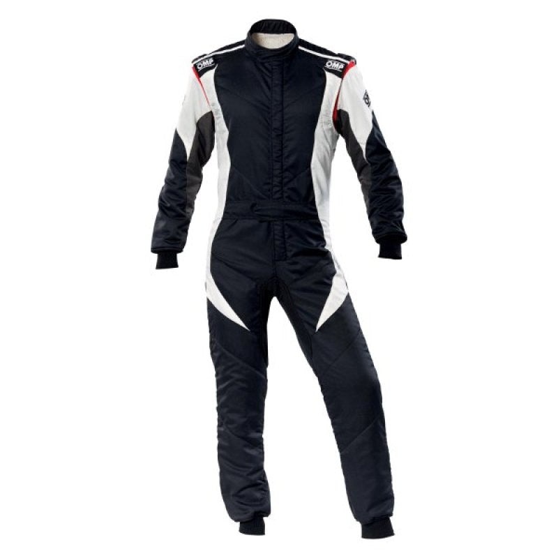 OMP First Evo Overall Black/White – Size 64 | Fia 8856-2018