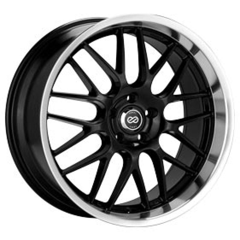 18×7.5 Enkei Lusso Black w/ Machined / 5×114.3 / 42mm / 72.6
