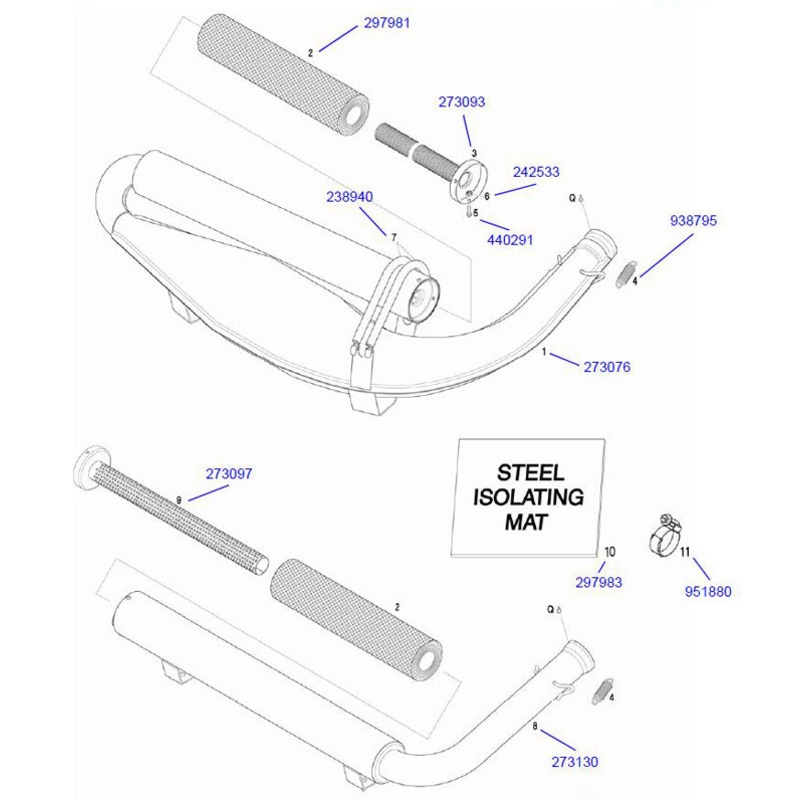 9. 273097 Rotax Cover with Elbow Micro Max