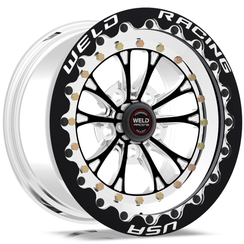 Weld Vitesse 15×10 / 5×4.5 BP / 5.5in. BS Black Wheel – Black Single Beadlock MT