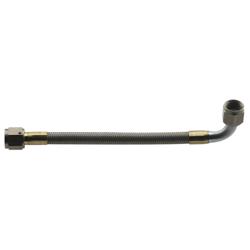 Fragola -6AN Hose Assembly Straight x 90 Degree Steel Nut 72in