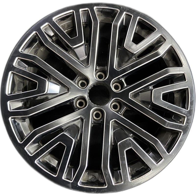 22″ SIERRA 1500 PICKUP 19 22×9 6 spoke black with machined accents opt SEV Original OEM Wheel Rim