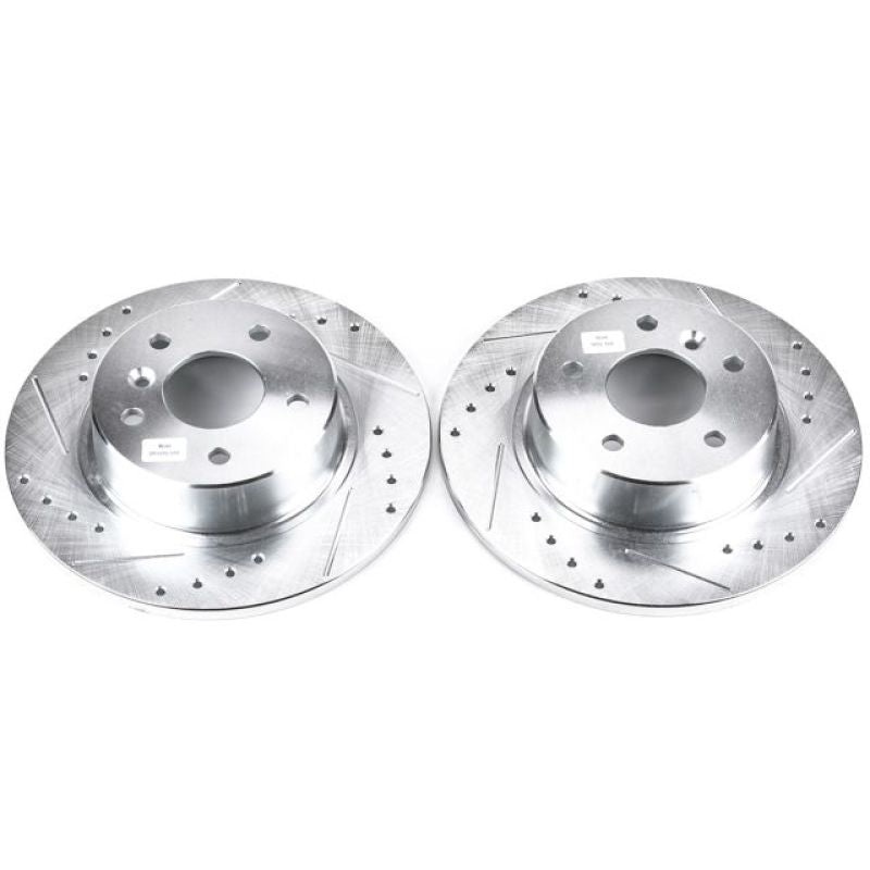 PowerStop Power Stop 99-04 Land Rover Discovery Rear Evolution Drilled & Slotted Rotors – Pair