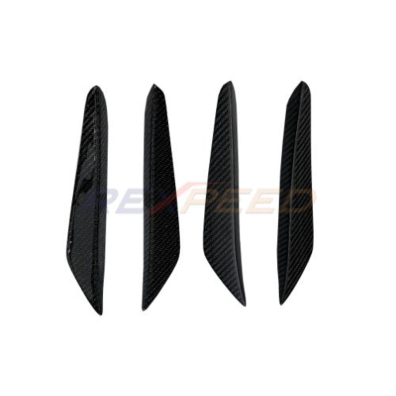 Rexpeed 2020+ Supra GR  V2 Carbon Fiber Front Canards | Gloss | TS54