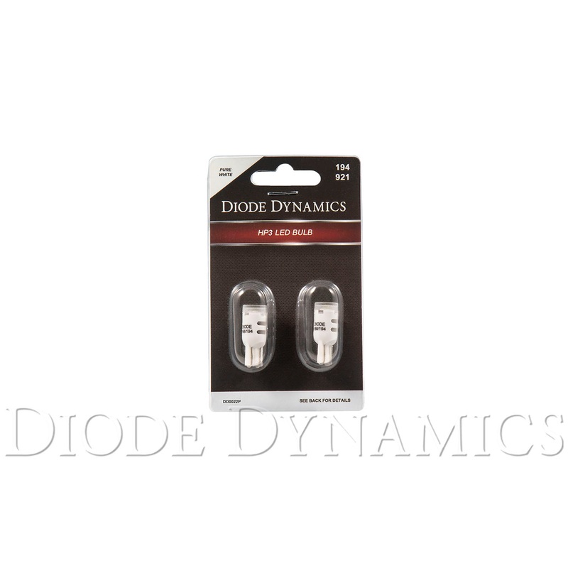 194 LED Bulb HP3 LED Pure White Short Pair Diode Dynamics