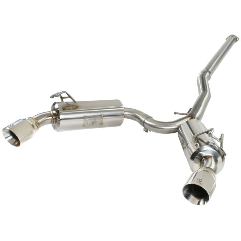 aFe Takeda Exhaust 304SS Dual Cat-Back w/ Polished Tips 08-13 Mitsubishi Lancer Evo X L4 2.0L Turbo