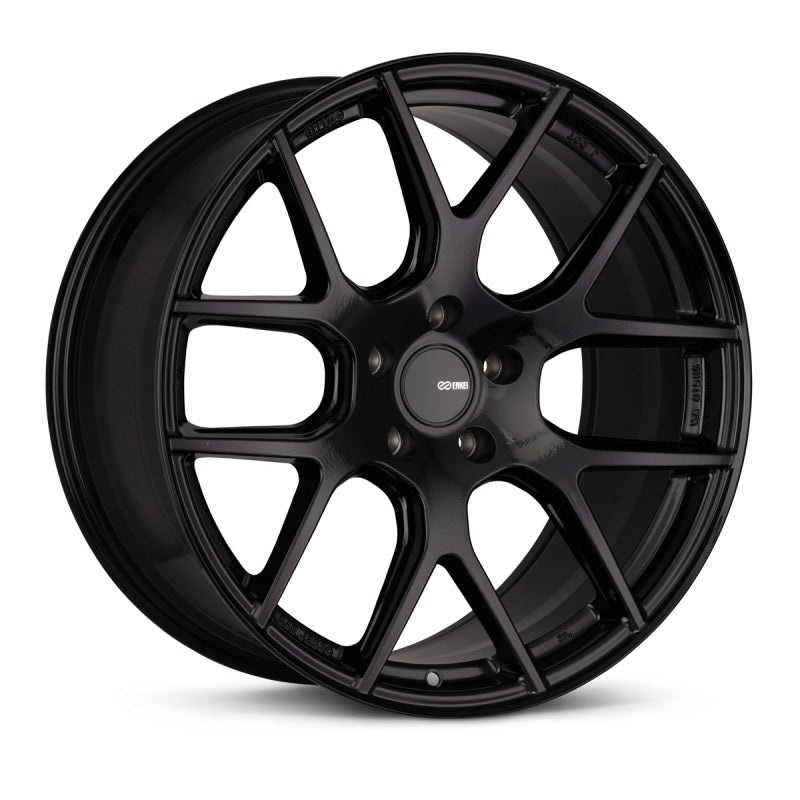 Enkei XM-6 20×9.5 5×120 40mm Offset 72.6mm Bore Gloss Black Wheel