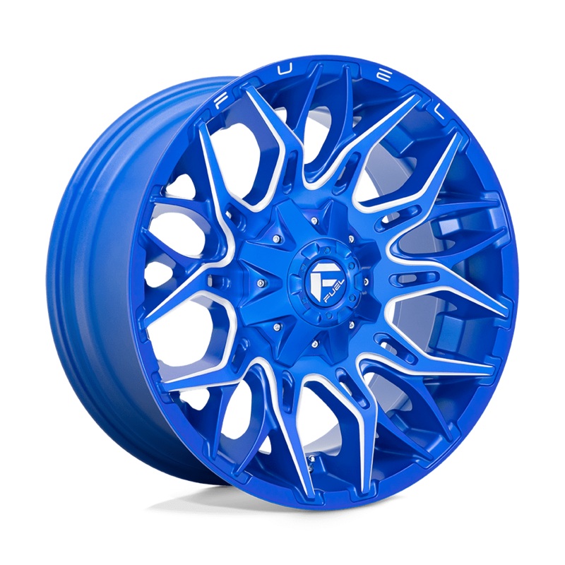 Fuel Wheels D770 Twitch 20″ 8×180 Anodized Blue Milled