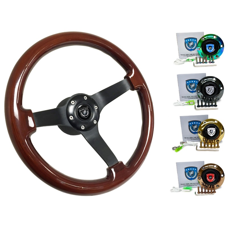 Nissan S14 Steering Wheel Kit | Mahogany Wood |  ST3127