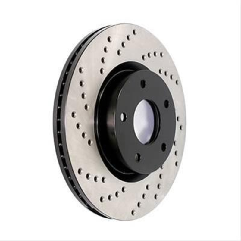Stoptech Drilled Brake Rotor – Front Right | 2002-2007 Subaru WRX (128.47018R)