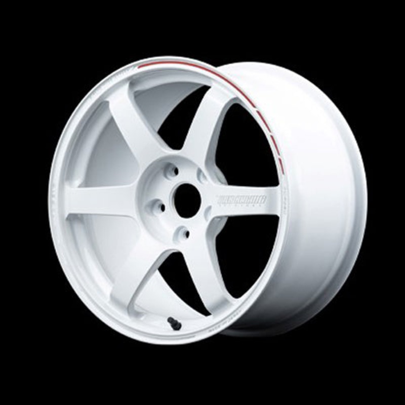 Volk Racing TE37 Saga S-Plus Time Attack Wheel – 18×9.5 +31 | 5×114.3 | Dash White / REDOT