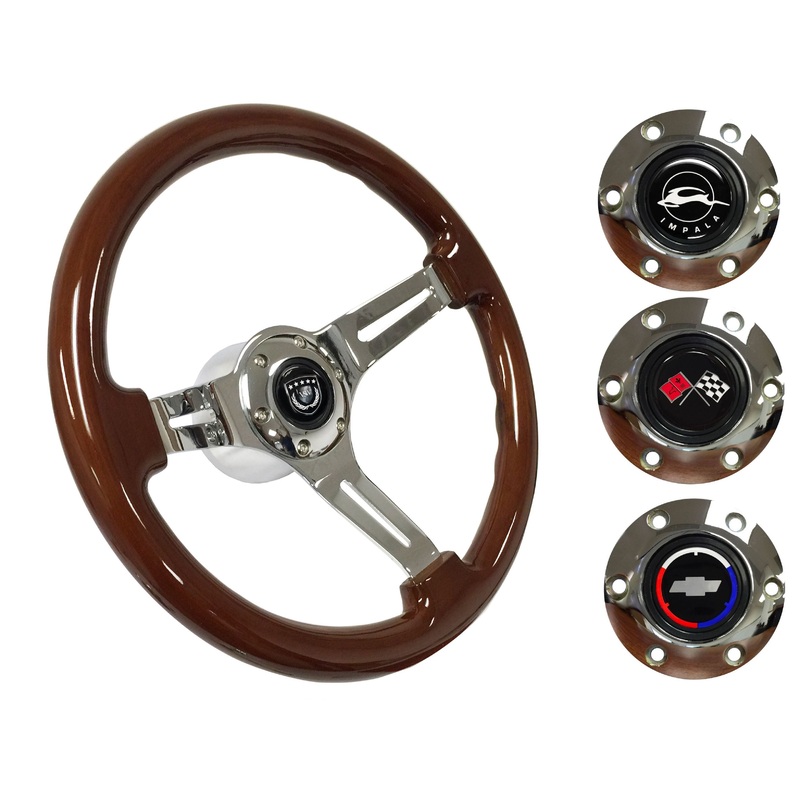1958-68 Impala Steering Wheel Kit | Mahogany Wood | ST3011