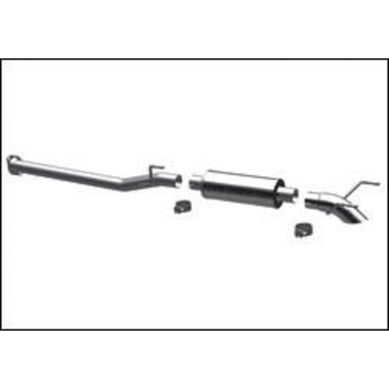2005-2010 Toyota Tacoma Cat Back Exhaust; Turn Down In Front Of Rear Tire by Magnaflow (17115)