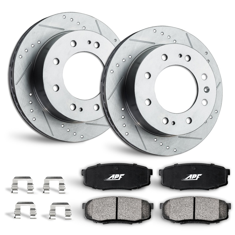 APF Rear Brake Kit Rotors and Pads for Chevrolet Express 2500 2003-2019