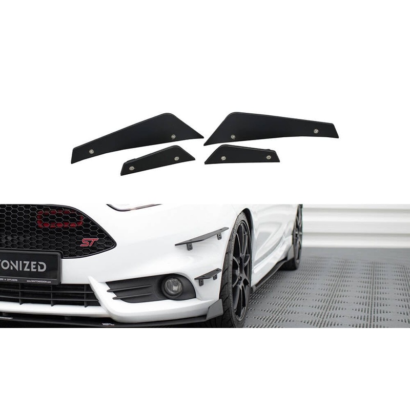 Maxton Design Front Bumper Wings (Canards) – Ford Fiesta ST Mk7 Facelift