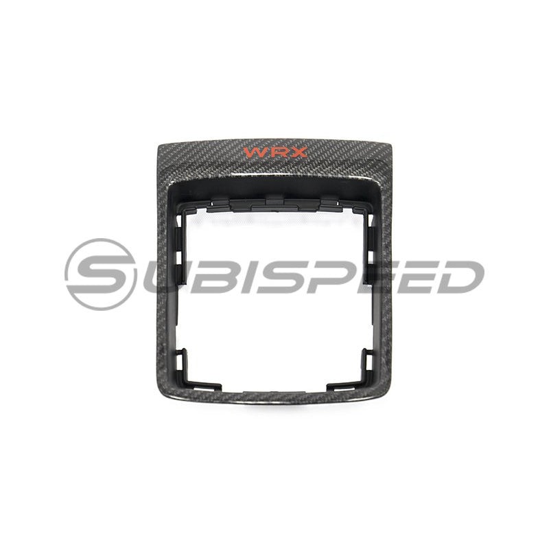 OLM LE Carbon Fiber MT Shifter Trim With Red WRX Logo – 15-21 WRX 6MT