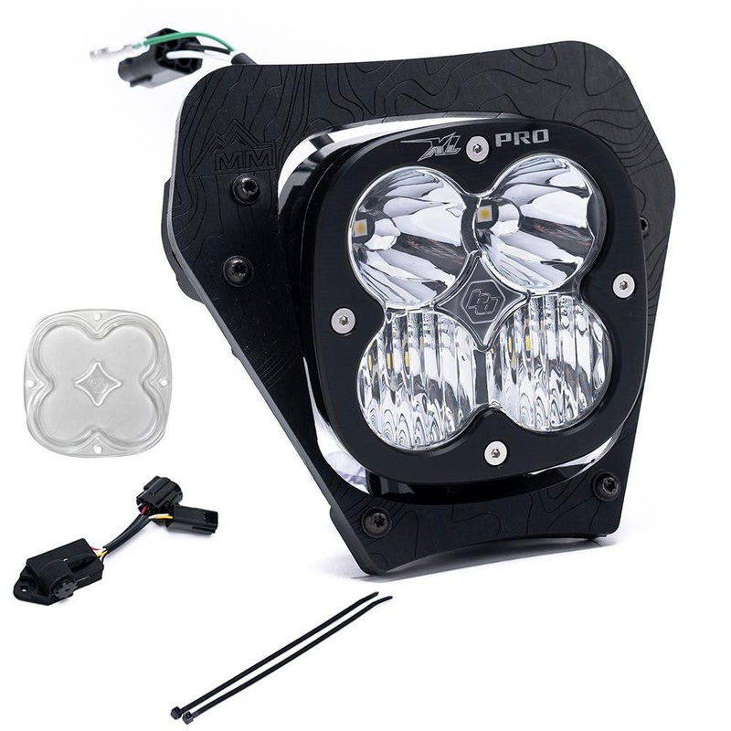 Baja Designs KTM XL Pro (D/C) Headlight Kit /w Dimmer – KTM 2024-On 350 450 XCF-W; 350 XW-F; 500 XW-F; 150 XC-W; 250 XC-W; 300 XC-W