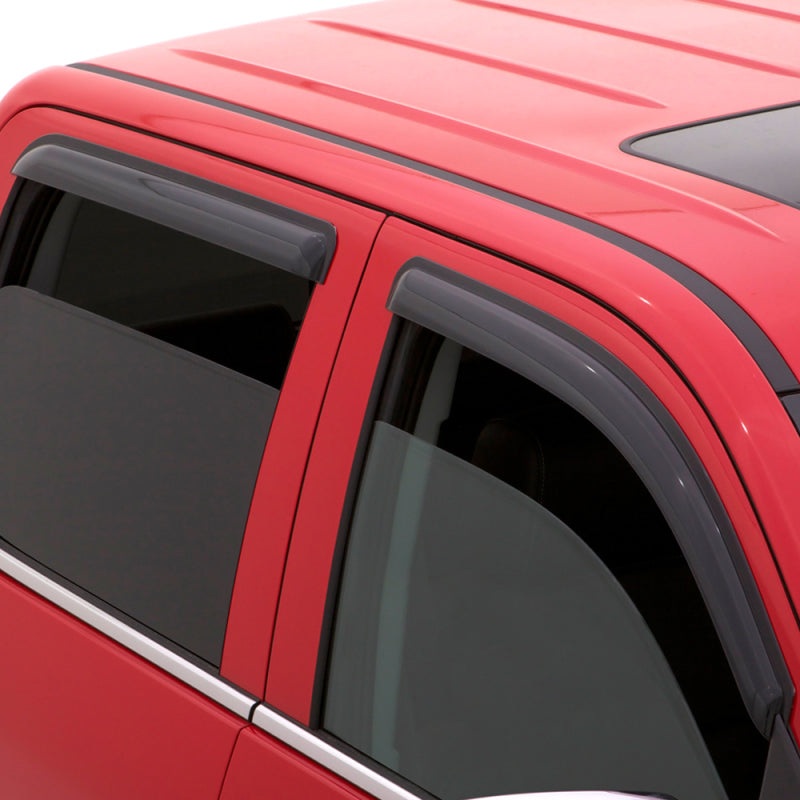 AVS 02-08 Dodge RAM 1500 Quad Cab Ventvisor Outside Mount Window Deflectors 4pc – Smoke