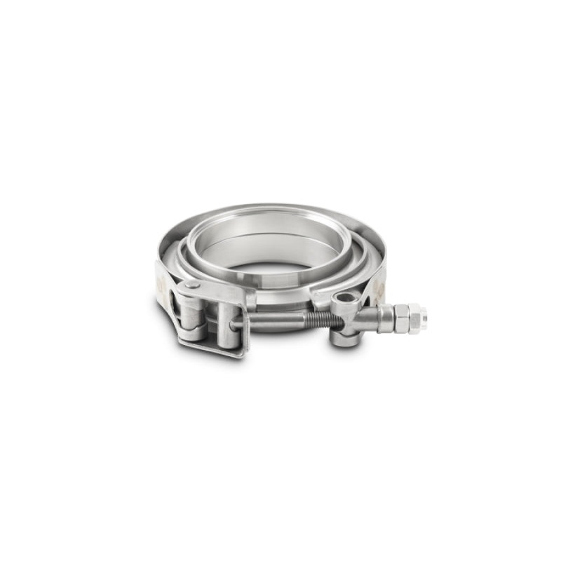 Vibrant T304 SS V-Band Flange Assembly for 1.75in O.D. Tubing incl 2 V-Band flanges & 1 V-Band Clamp