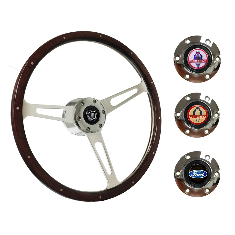 1979-82 Ford Mustang Steering Wheel Kit | Deluxe Espresso Wood | ST3553A
