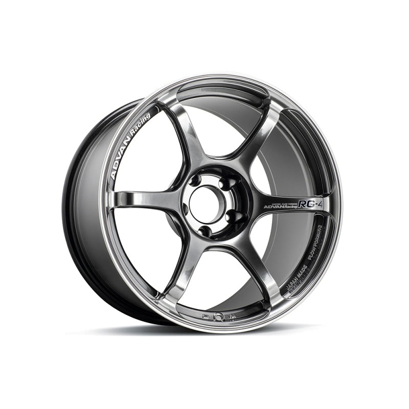 Advan RG-4 18×8.5 +45 5-112 Racing Hyper Black & Ring Wheel