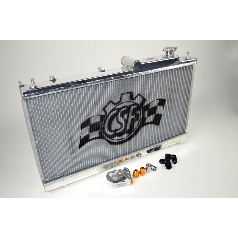 CSF Radiators O Series All Aluminum Race-Spec Radiators w/ Built in Oil Coolers 2002-2007 Subaru STI/WRX