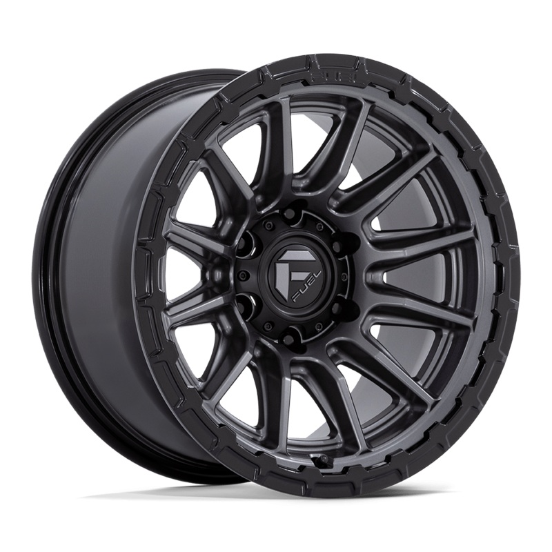 Fuel Wheels FC866 Piston 20″ 6×139.7 Matte Gunmetal W/ Gloss Black Lip