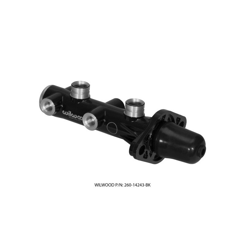 Wilwood Tandem Remote Master Cylinder – 1in Bore Black