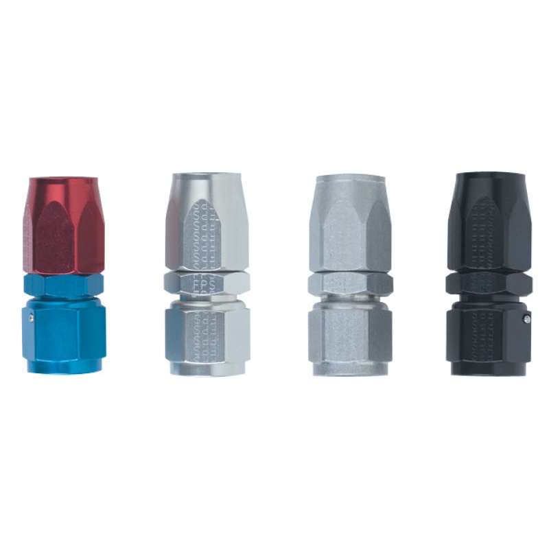 Fragola -6AN Straight Power Flow Hose End – Black