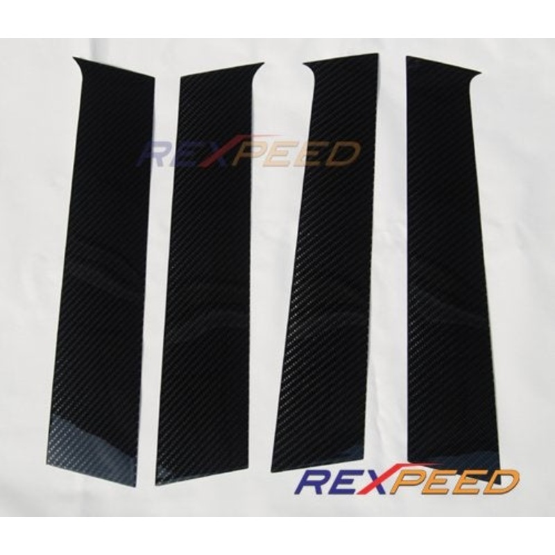 Rexpeed Carbon Fiber Pillar Trim Mitsubishi Evo X 2008-2015 | R86