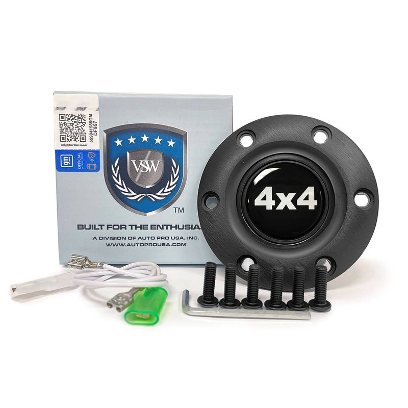 VSW S6 | 4×4 Emblem | Black Horn Button | STE1017BLK