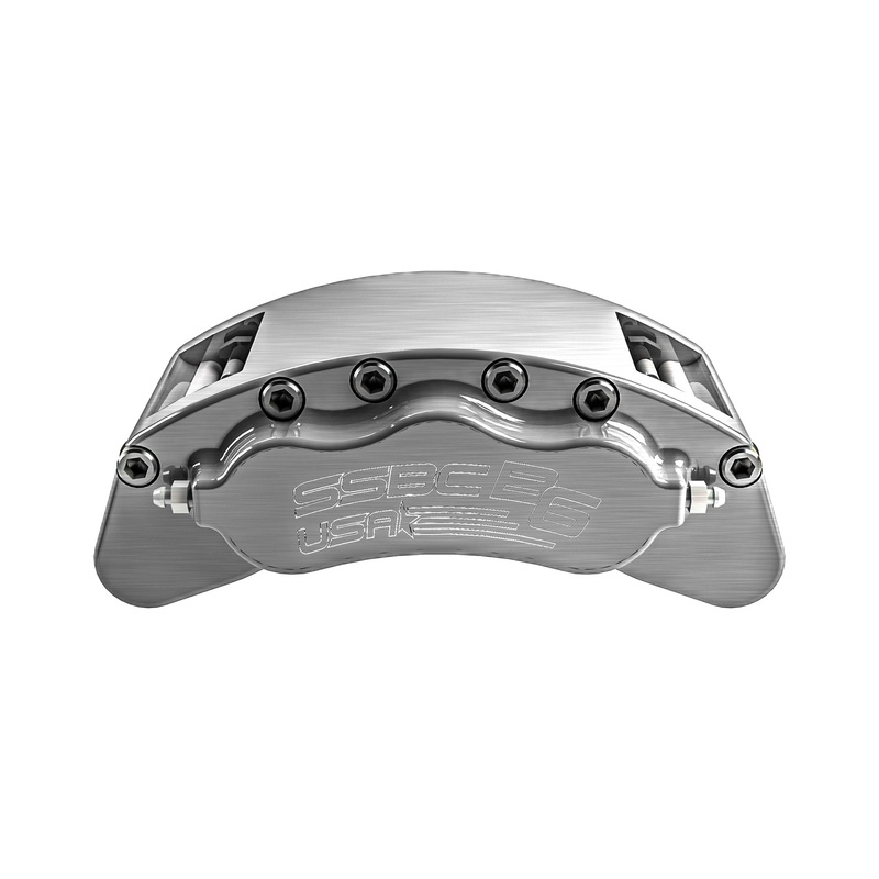 American Made B6-Brawler Rear Caliper Assembly W/Pads. Clear CPA-22404A
