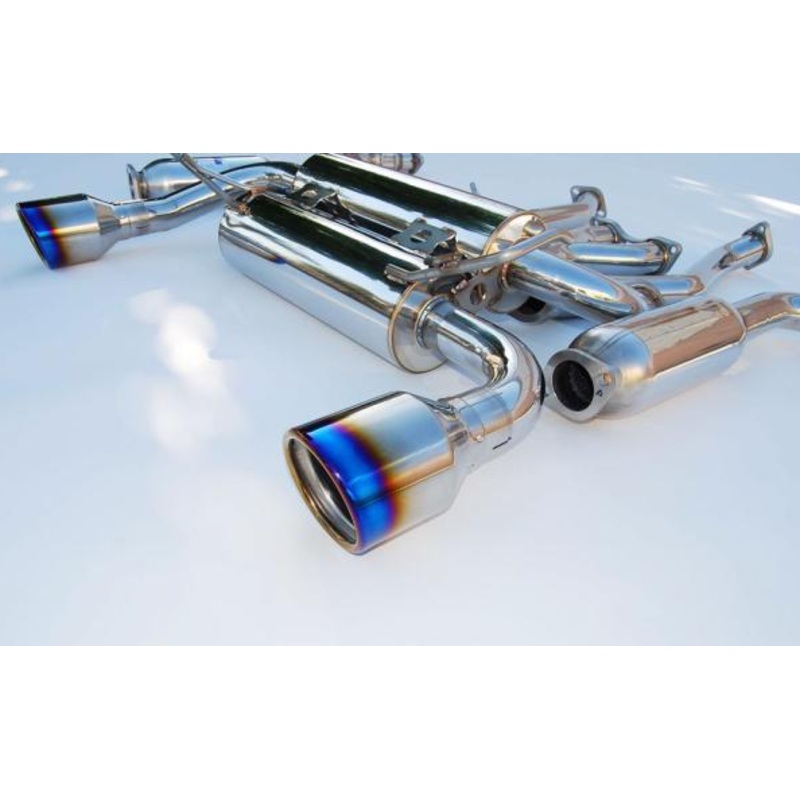 Invidia Gemini Stainless Cat-back Exhaust 2009+ Nissan 370Z (Titanium Tip)