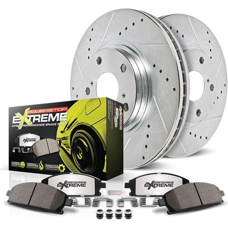 Power Stop Z26 Street Warrior Brake Kit – Rear | 2015-2021 Subaru WRX (K6977-26)