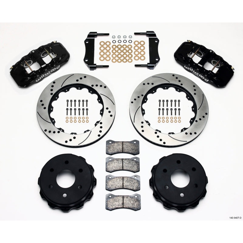 Wilwood AERO4 RearTruck Kit 14.25in Drilled 1999-2010 GM 1500-SUV 1 Piston OE Caliper