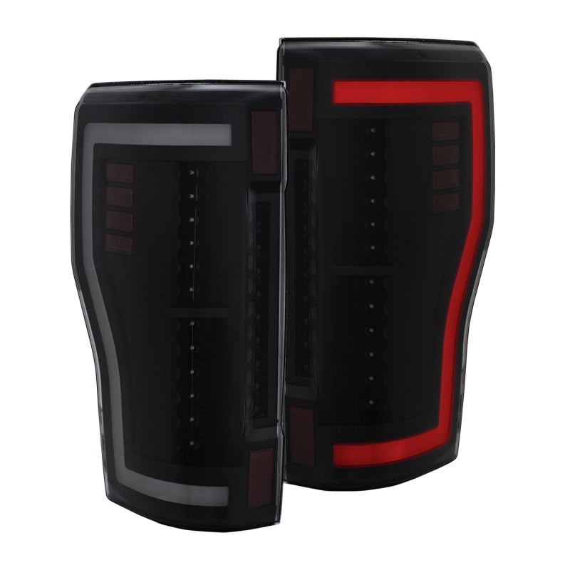 ANZO 2017+ Ford F-250 LED Taillights – Black/Smoke