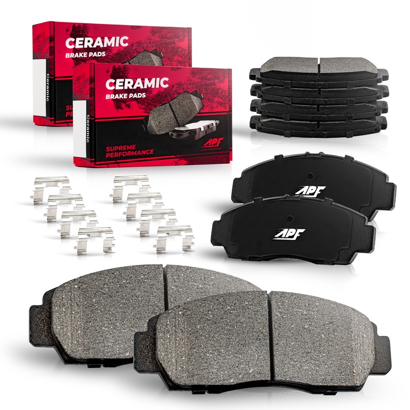 APF Full Ceramic Carbon Fiber Brake Pads Set for 2005-2010 Volkswagen Jetta
