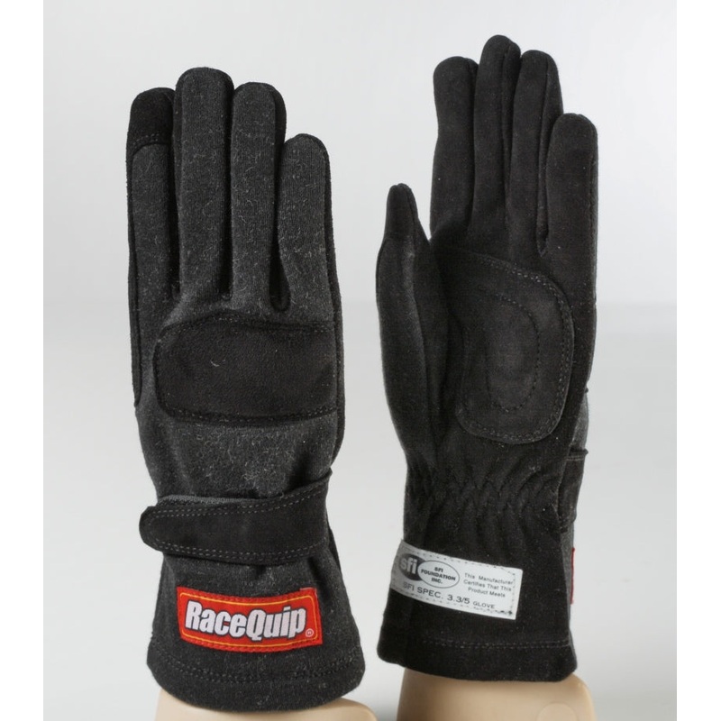 RaceQuip Black 2-Layer SFI-5 Glove Kid – XXXS K5
