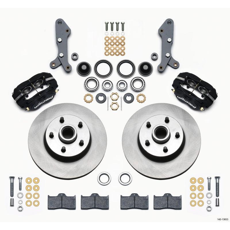 Wilwood Forged Dynalite-M Front Kit 11.30in 1 PC Rotor&Hub 60-68 Ford / Mercury Full Size / Galaxie