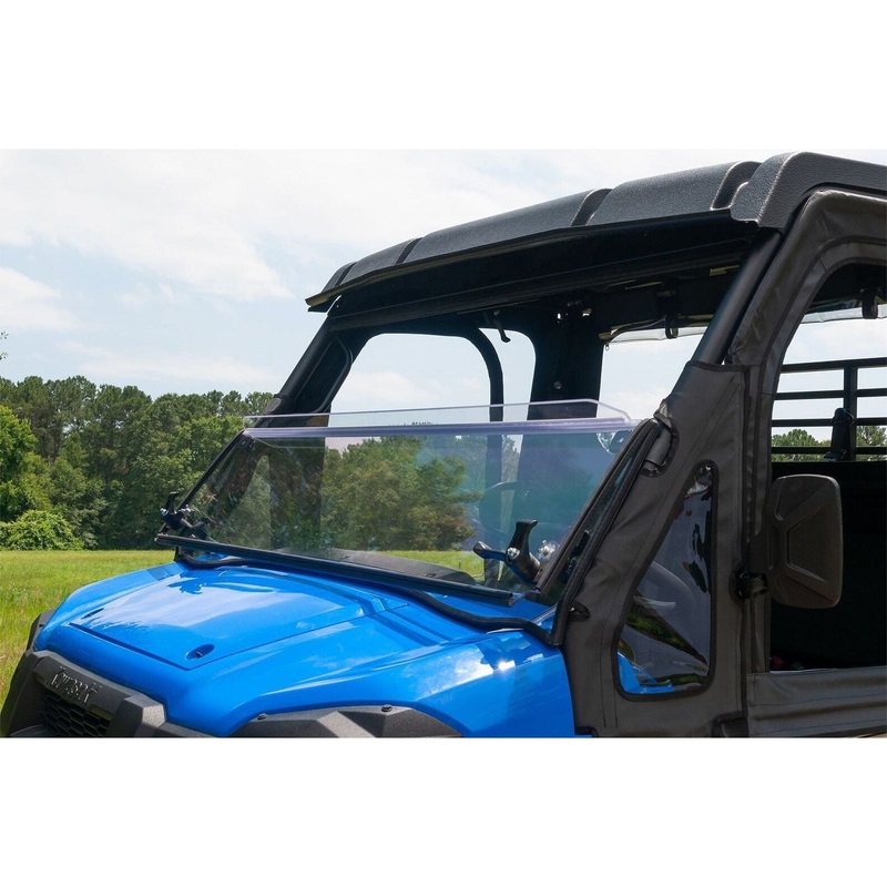 Kawasaki Pro Fx/Fxt Versa Folding Hard Coated Polycarbonate Windshield By Seizmik