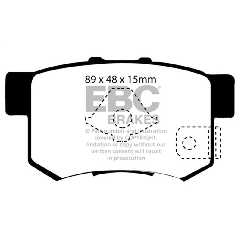 EBC 10-12 Acura RDX 2.3 Turbo Redstuff Rear Brake Pads