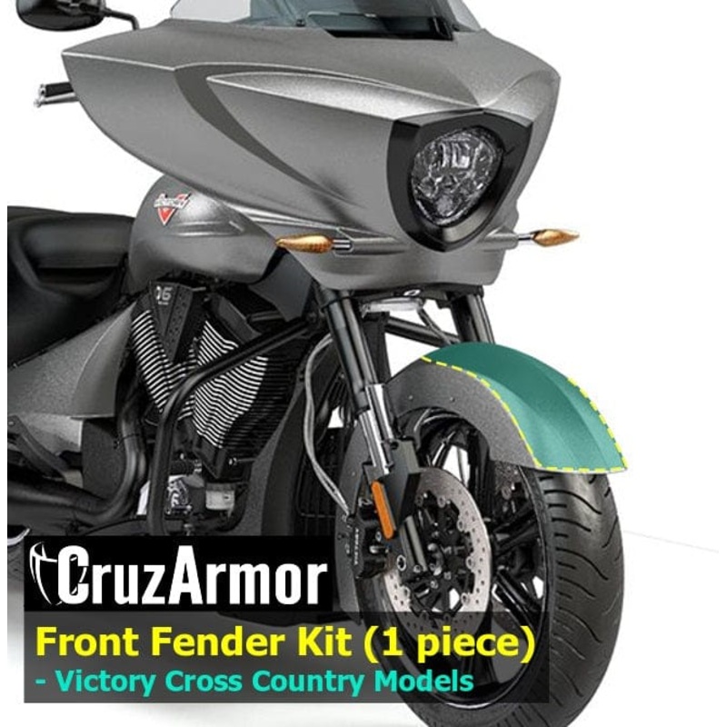 Front Fender Protection Kit DIY for Victory Cross Bikes by CruzArmor