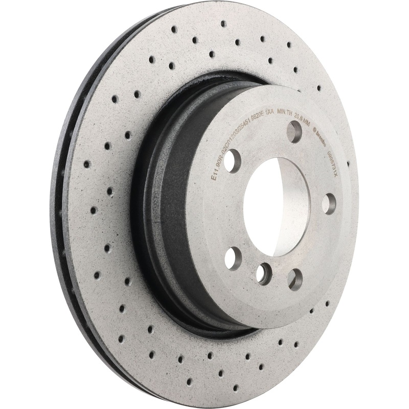 XTRA Drilled Rear Disc Brake Rotor – 09.9573.1X