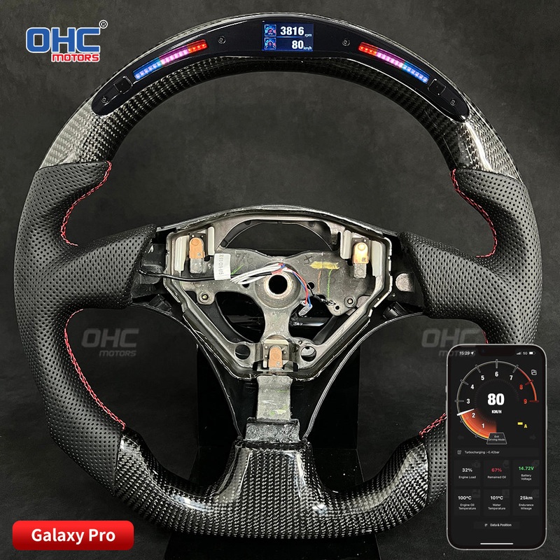OHC Motors Led Light Up Steering Wheel  for Toyota Supra MR-2 Spyder,Celica,Supra MK4 ALTEZAJZX A80