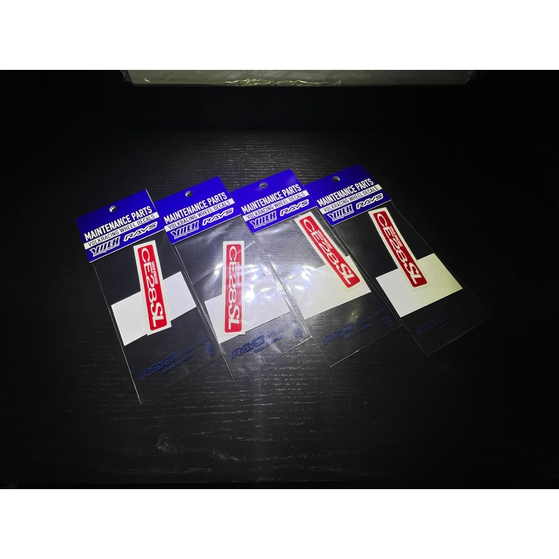 Volk Racing CE28SL 17/18″ Rim Sticker (4 Piece / Red)