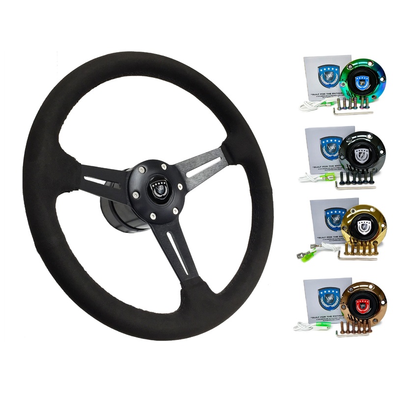 2000+ Toyota Tundra Steering Wheel Kit | Black Ultralux Suede | ST3584BLK