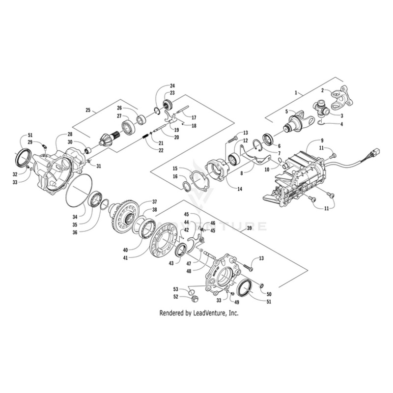 Yoke, Rear End – Assembly By Arctic Cat