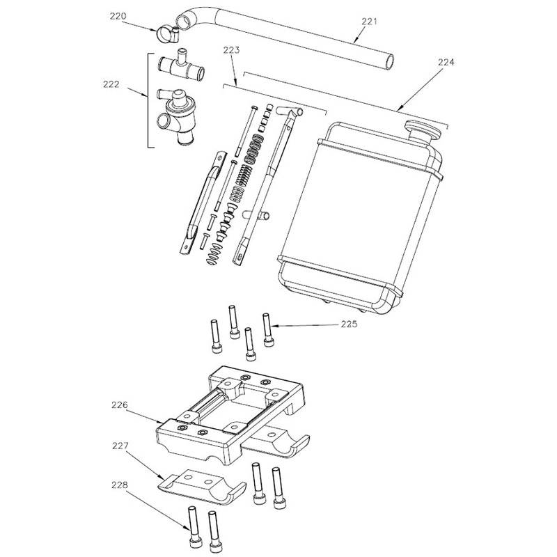 224. 0093.TB Vortex Rok GP Radiator with Support Kit